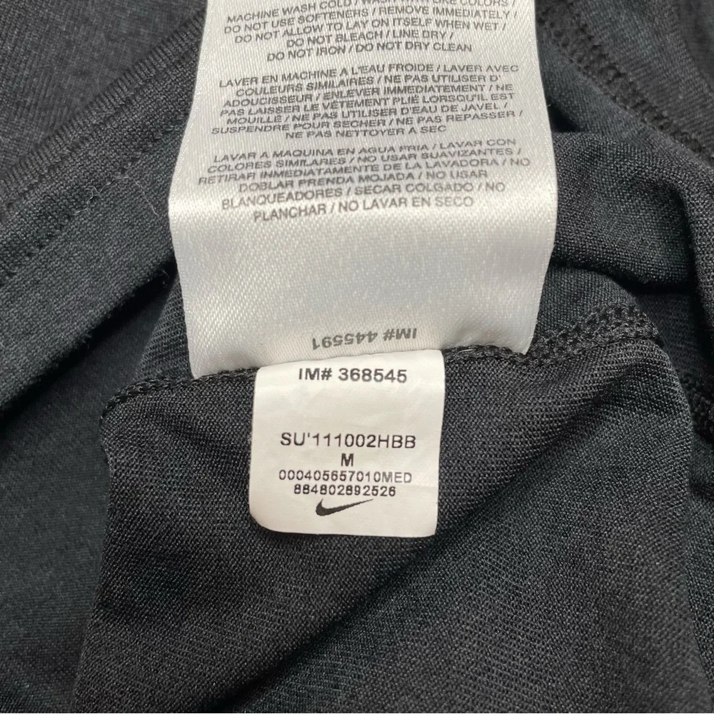 Nike Dri-Fit Sleeveless Activewear Workout Muscle Tank Top in Black Medium